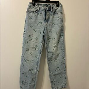 Wild Fable Light Blue Denim with Green Accents